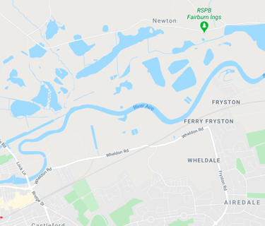 Google maps showing the area in the United Kingdom around where the Designo UK office is located.
